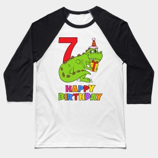 7th Birthday Party 7 Year Old Seven Years Baseball T-Shirt